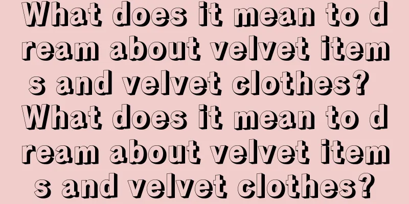 What does it mean to dream about velvet items and velvet clothes? What does it mean to dream about velvet items and velvet clothes?