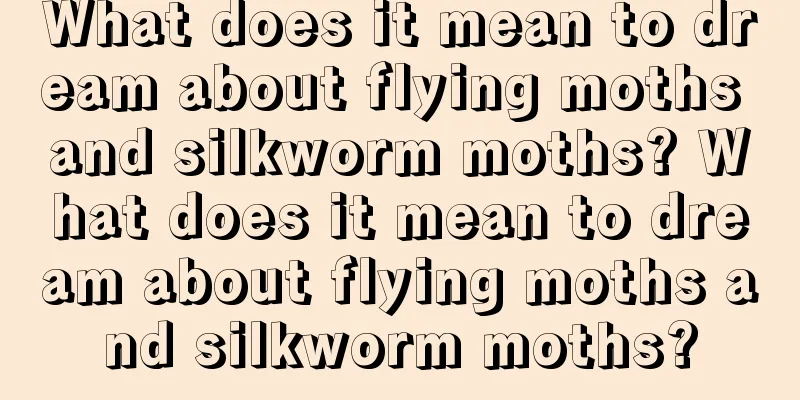 What does it mean to dream about flying moths and silkworm moths? What does it mean to dream about flying moths and silkworm moths?