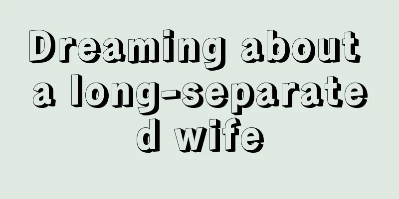 Dreaming about a long-separated wife