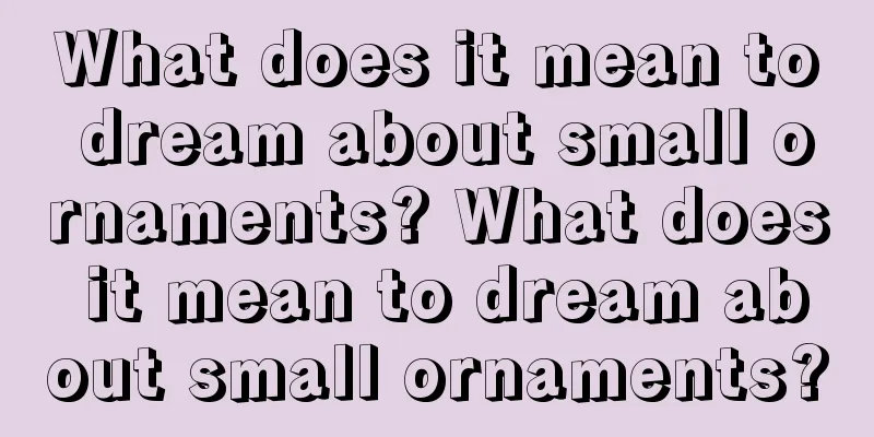 What does it mean to dream about small ornaments? What does it mean to dream about small ornaments?