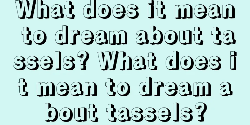 What does it mean to dream about tassels? What does it mean to dream about tassels?