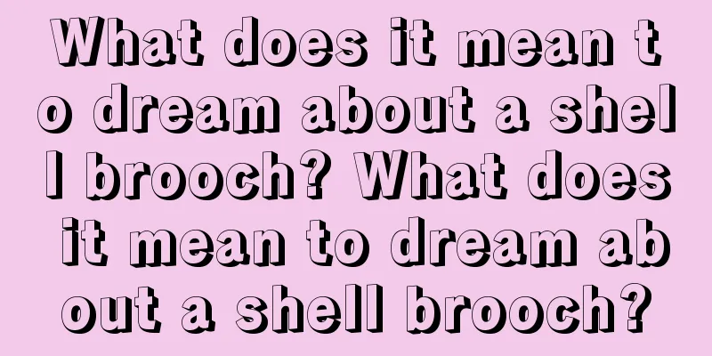 What does it mean to dream about a shell brooch? What does it mean to dream about a shell brooch?