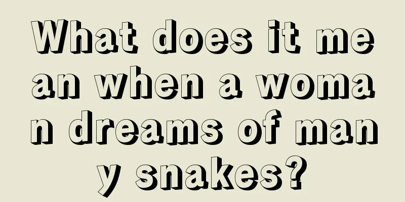 What does it mean when a woman dreams of many snakes?