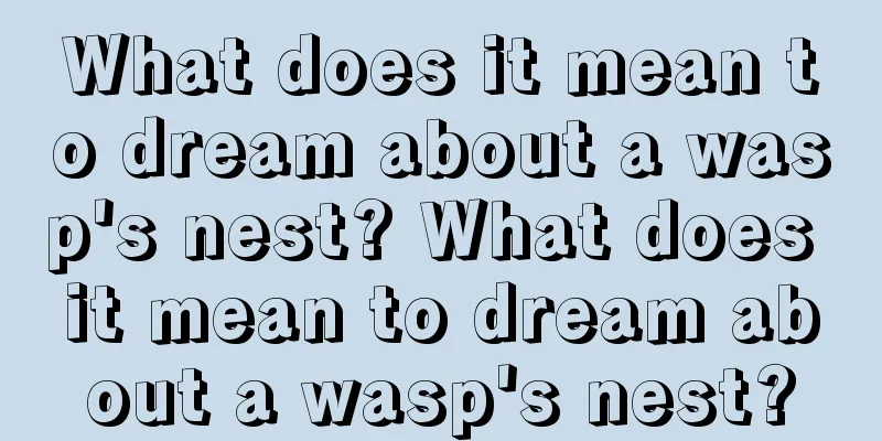 What does it mean to dream about a wasp's nest? What does it mean to dream about a wasp's nest?