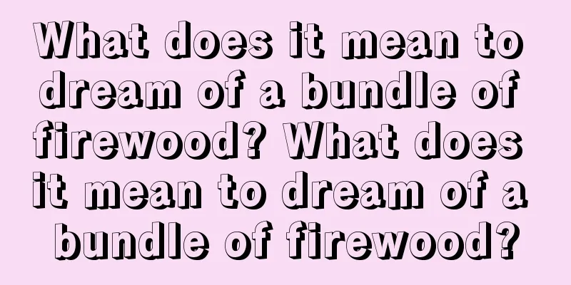 What does it mean to dream of a bundle of firewood? What does it mean to dream of a bundle of firewood?