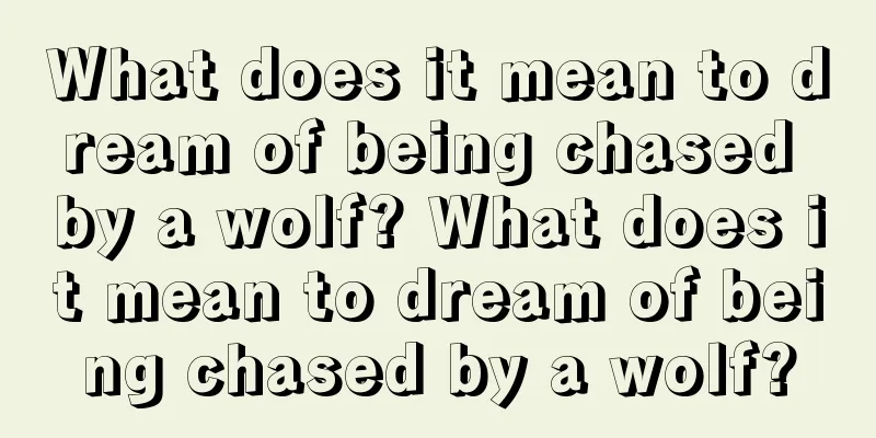 What does it mean to dream of being chased by a wolf? What does it mean to dream of being chased by a wolf?