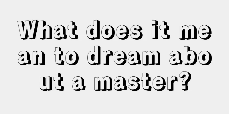 What does it mean to dream about a master?