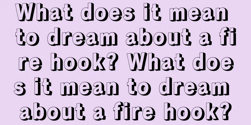 What does it mean to dream about a fire hook? What does it mean to dream about a fire hook?