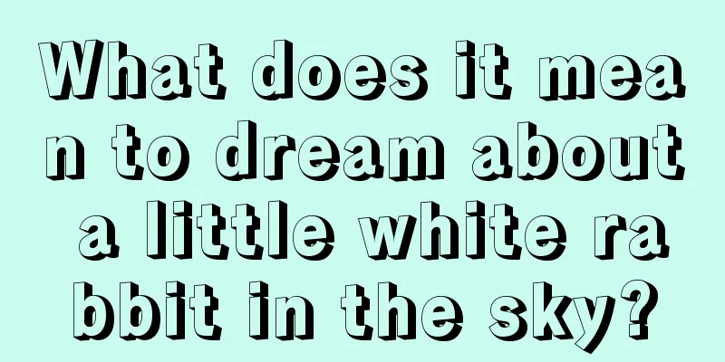 What does it mean to dream about a little white rabbit in the sky?