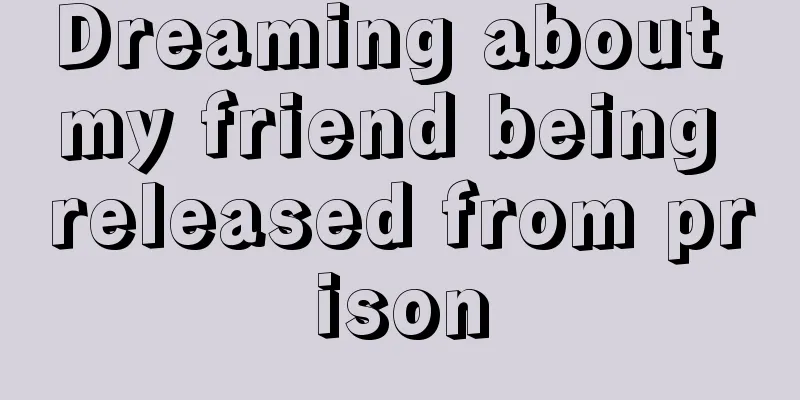 Dreaming about my friend being released from prison