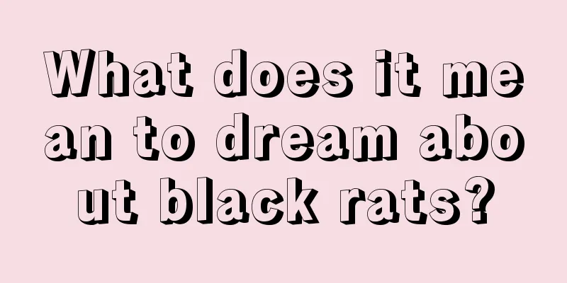 What does it mean to dream about black rats?