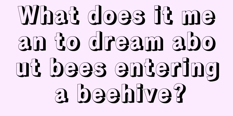 What does it mean to dream about bees entering a beehive?