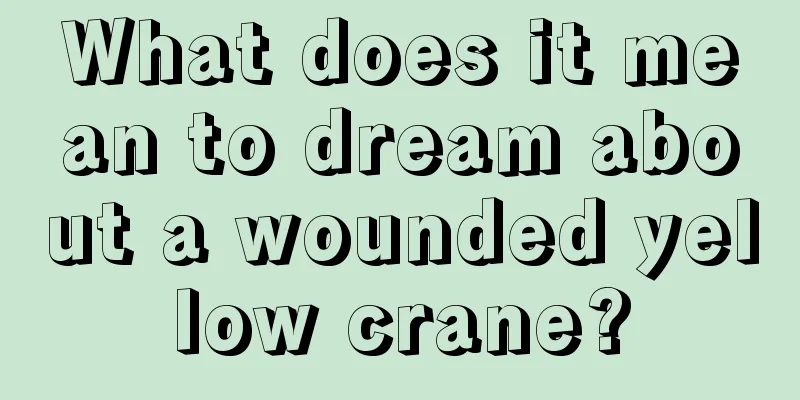 What does it mean to dream about a wounded yellow crane?