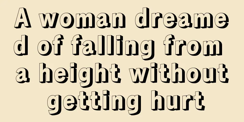 A woman dreamed of falling from a height without getting hurt