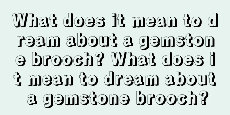 What does it mean to dream about a gemstone brooch? What does it mean to dream about a gemstone brooch?