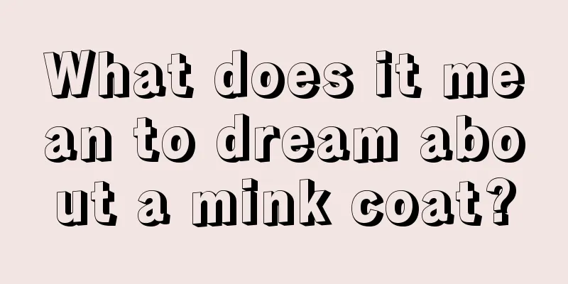 What does it mean to dream about a mink coat?