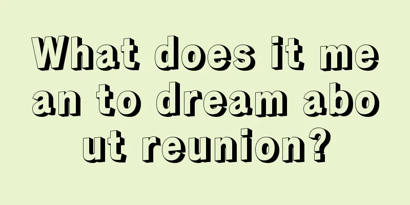 What does it mean to dream about reunion?