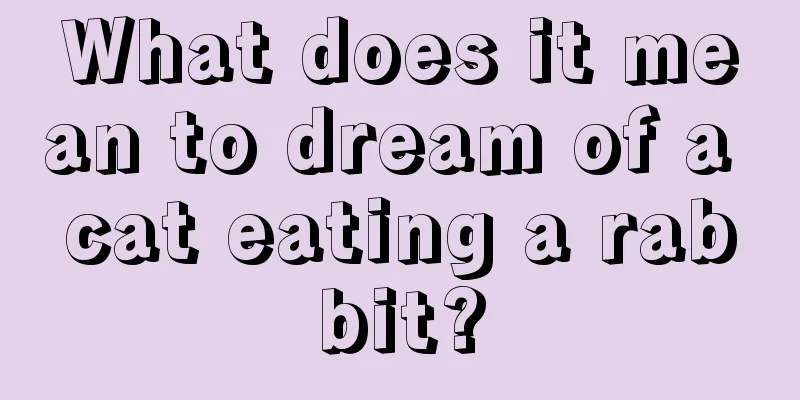 What does it mean to dream of a cat eating a rabbit?