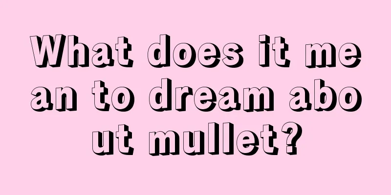 What does it mean to dream about mullet?