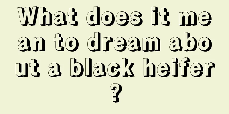 What does it mean to dream about a black heifer?