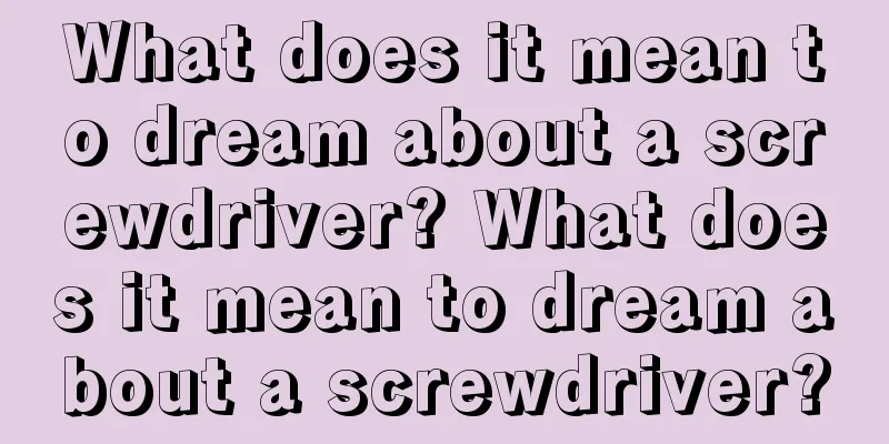 What does it mean to dream about a screwdriver? What does it mean to dream about a screwdriver?