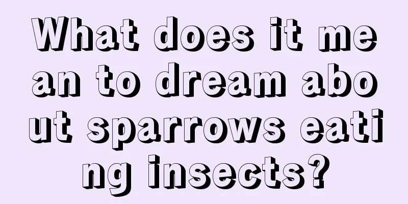 What does it mean to dream about sparrows eating insects?