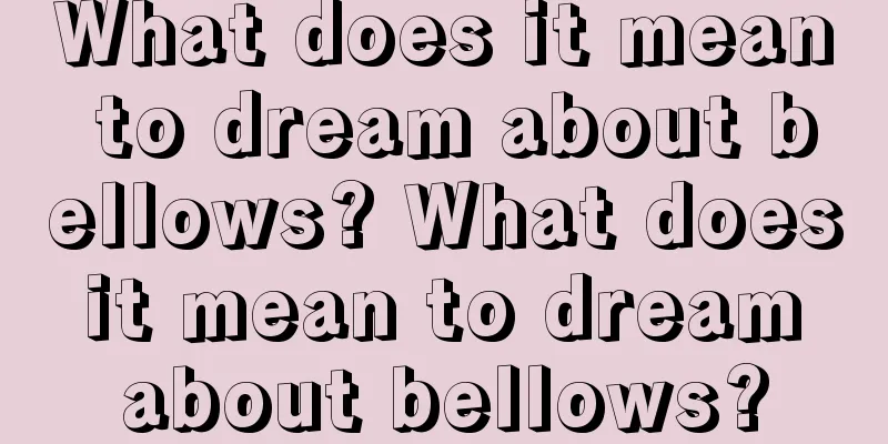 What does it mean to dream about bellows? What does it mean to dream about bellows?