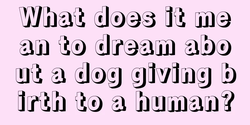 What does it mean to dream about a dog giving birth to a human?