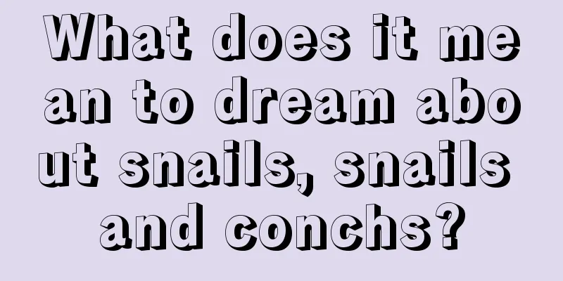 What does it mean to dream about snails, snails and conchs?