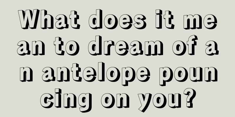 What does it mean to dream of an antelope pouncing on you?