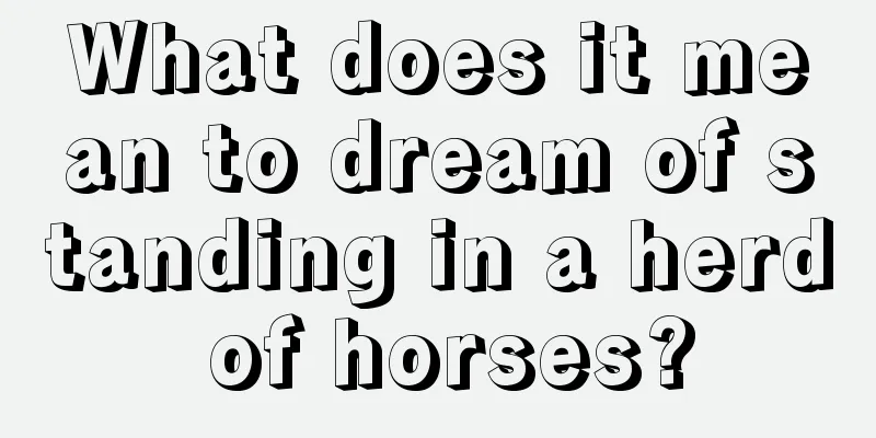 What does it mean to dream of standing in a herd of horses?