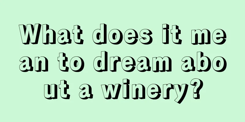 What does it mean to dream about a winery?