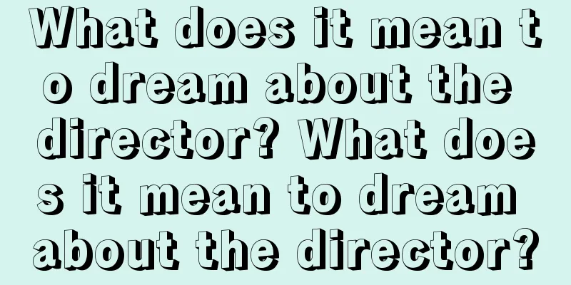 What does it mean to dream about the director? What does it mean to dream about the director?