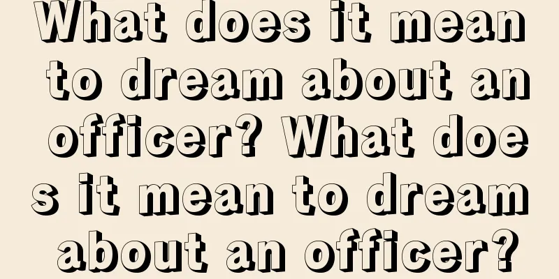 What does it mean to dream about an officer? What does it mean to dream about an officer?