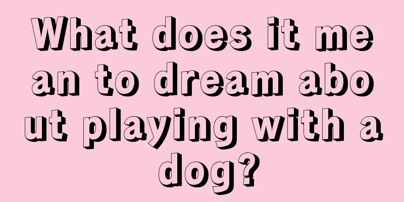 What does it mean to dream about playing with a dog?