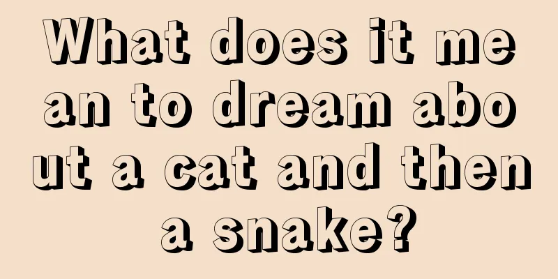 What does it mean to dream about a cat and then a snake?