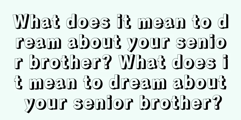 What does it mean to dream about your senior brother? What does it mean to dream about your senior brother?