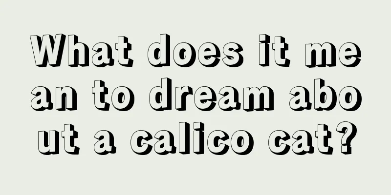 What does it mean to dream about a calico cat?