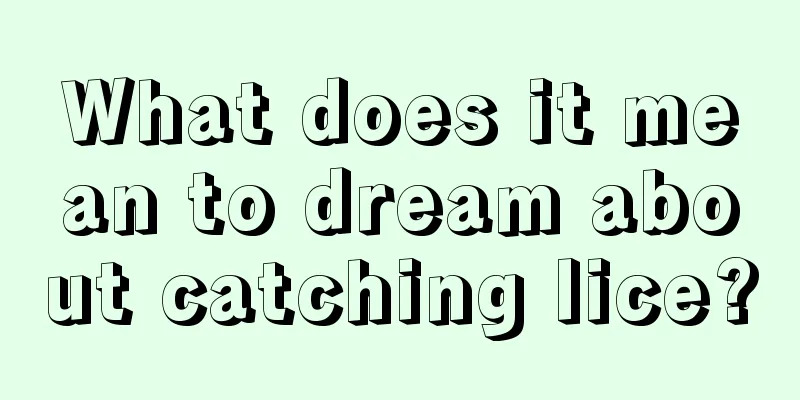 What does it mean to dream about catching lice?