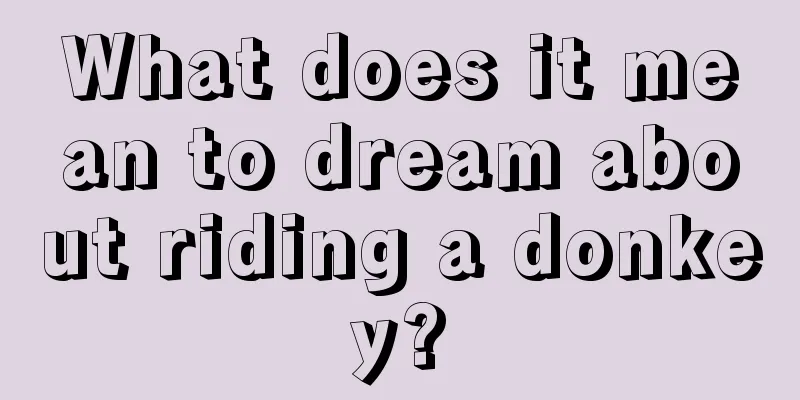 What does it mean to dream about riding a donkey?