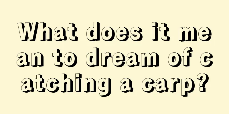 What does it mean to dream of catching a carp?