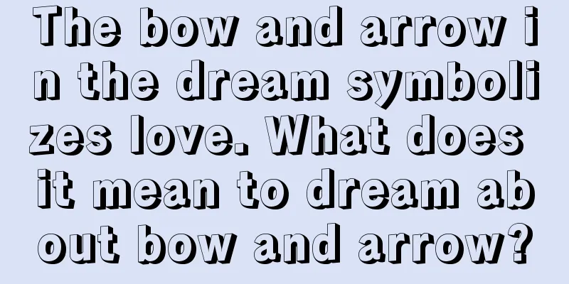 The bow and arrow in the dream symbolizes love. What does it mean to dream about bow and arrow?