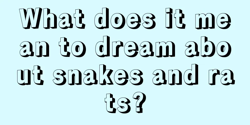 What does it mean to dream about snakes and rats?