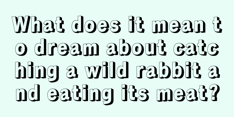 What does it mean to dream about catching a wild rabbit and eating its meat?