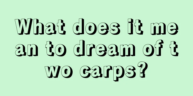 What does it mean to dream of two carps?