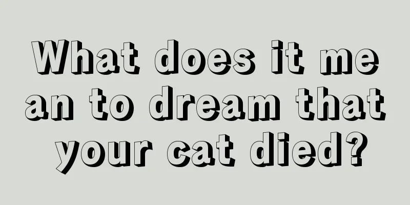 What does it mean to dream that your cat died?