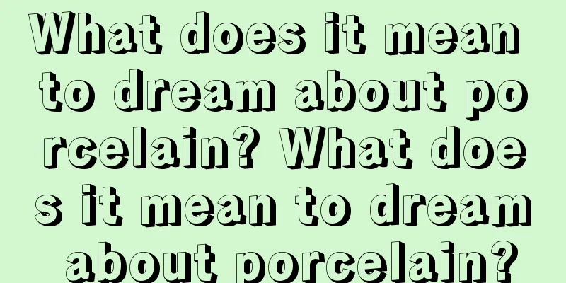 What does it mean to dream about porcelain? What does it mean to dream about porcelain?