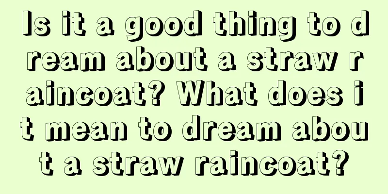 Is it a good thing to dream about a straw raincoat? What does it mean to dream about a straw raincoat?