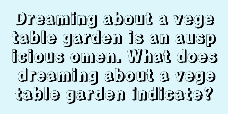 Dreaming about a vegetable garden is an auspicious omen. What does dreaming about a vegetable garden indicate?