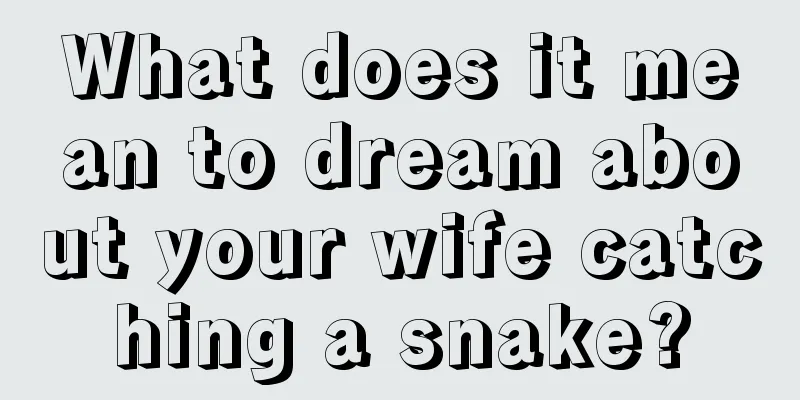 What does it mean to dream about your wife catching a snake?